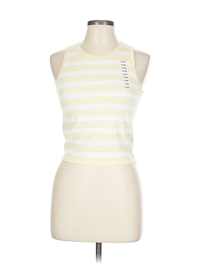 And Now This Tank Top Yellow Halter Neckline Tops In Yellow