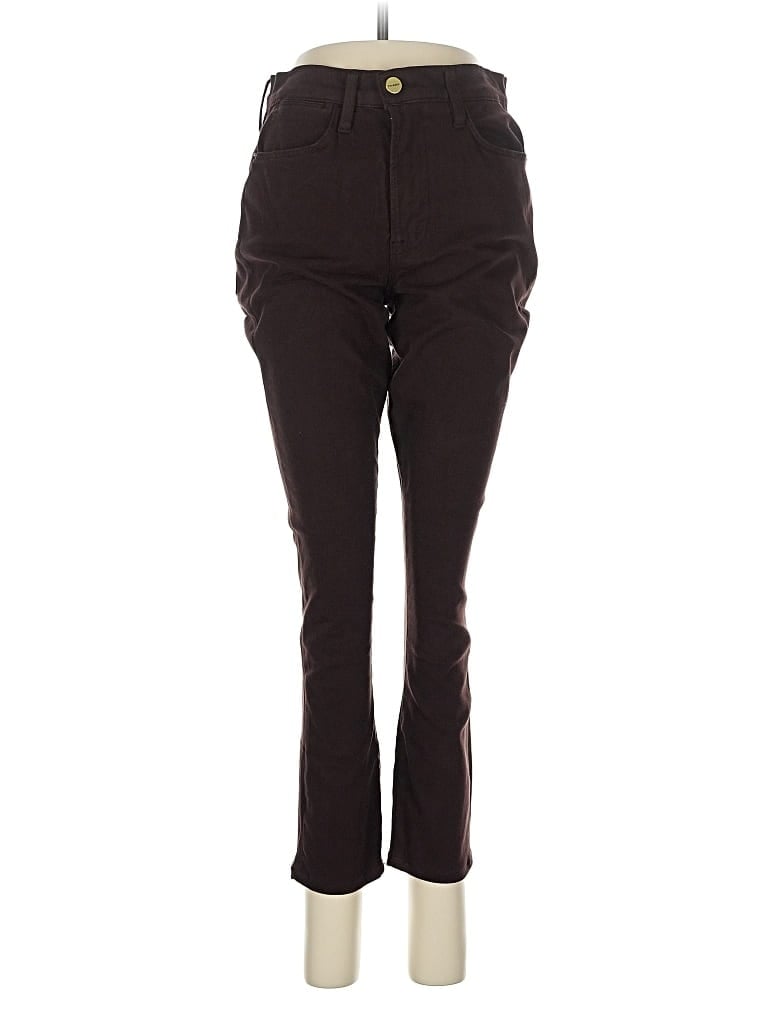 Pre-owned Frame Active Pants In Brown