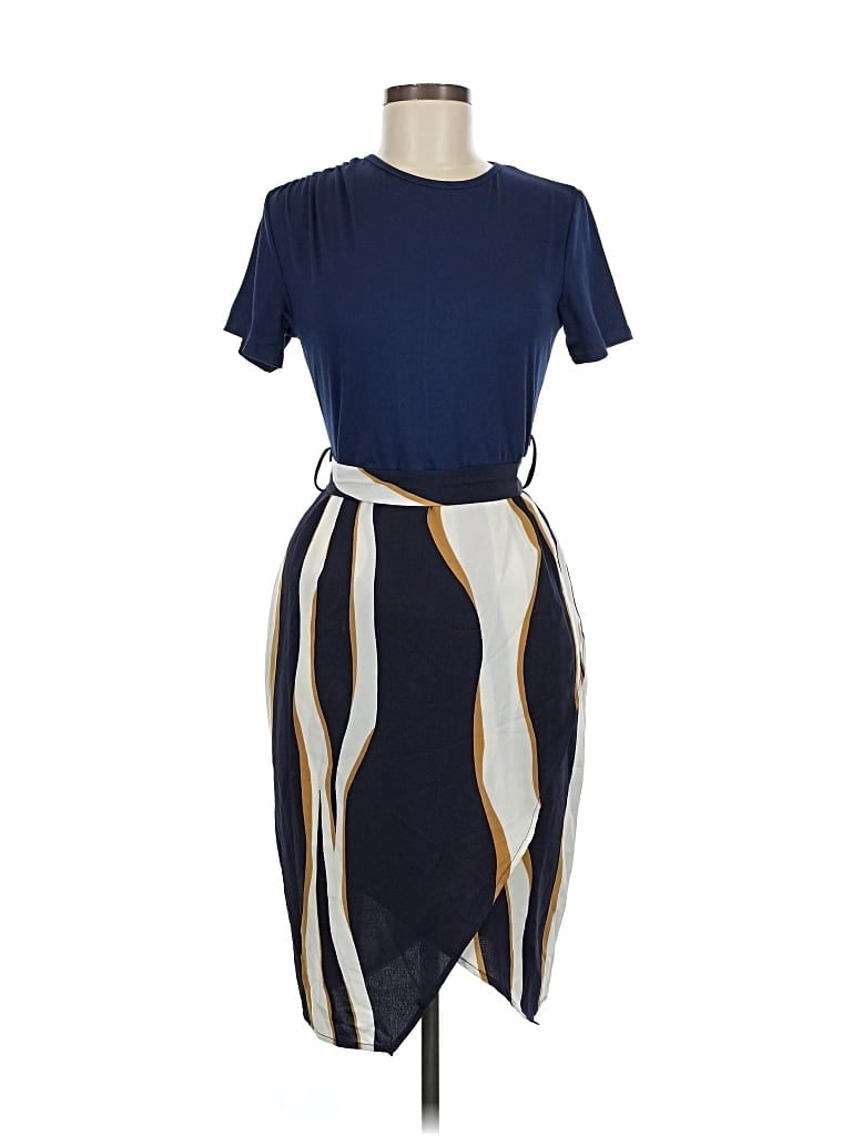 Pre-owned Shein Casual Dress In Blue