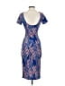 Aqua Graphic Blue Cocktail Dress Size S - photo 2