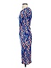Aqua Graphic Blue Cocktail Dress Size S - photo 5
