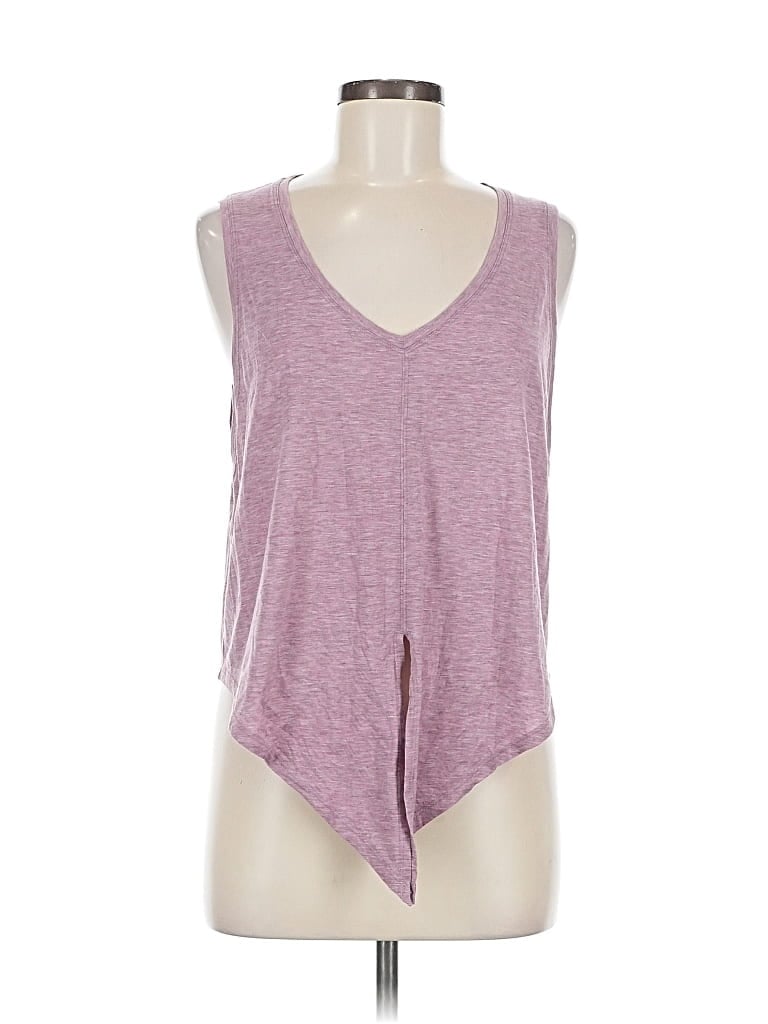Pre-owned Lululemon Athletica Tank Top Purple V Neck Tops
