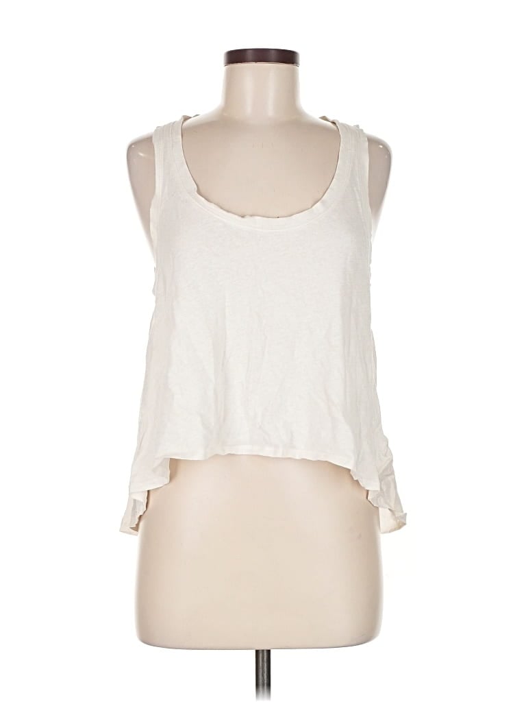 Pre-owned Soft Joie Tank Top Ivory Halter Neckline Tops In White