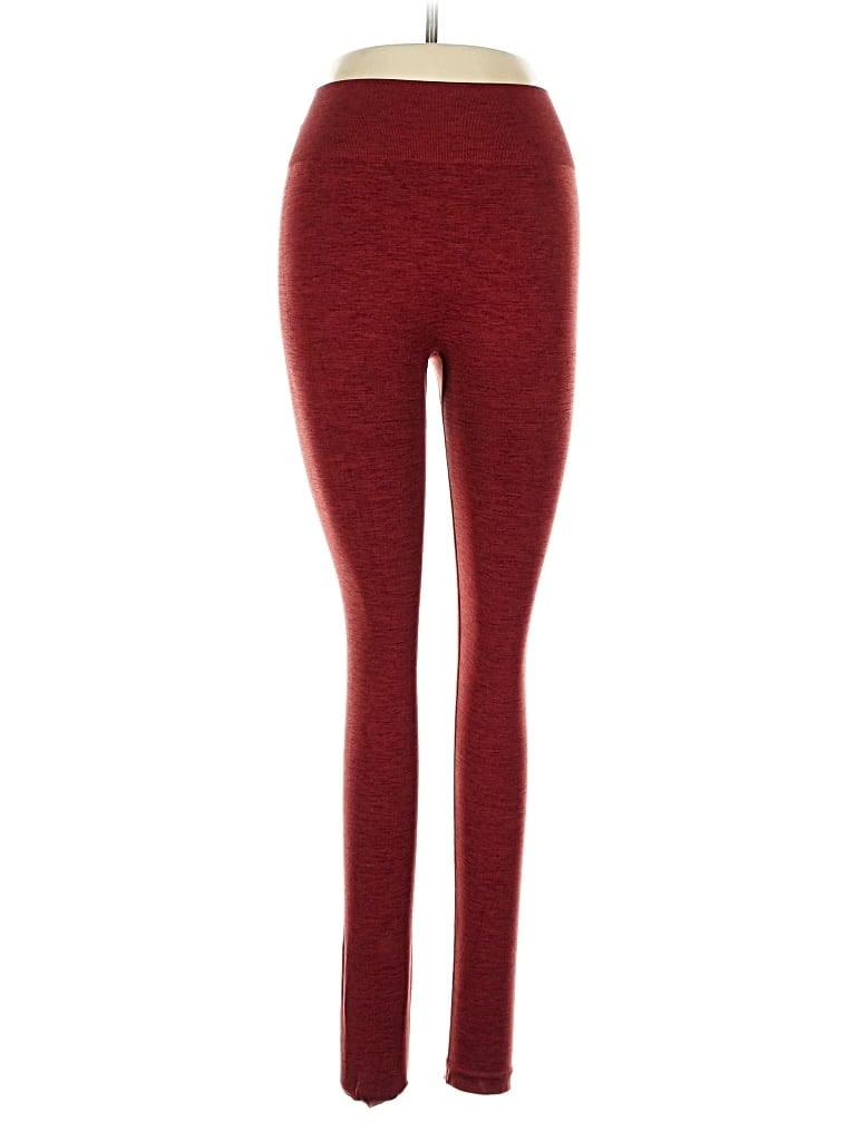 Pre-owned Tala Yoga Pants In Burgundy