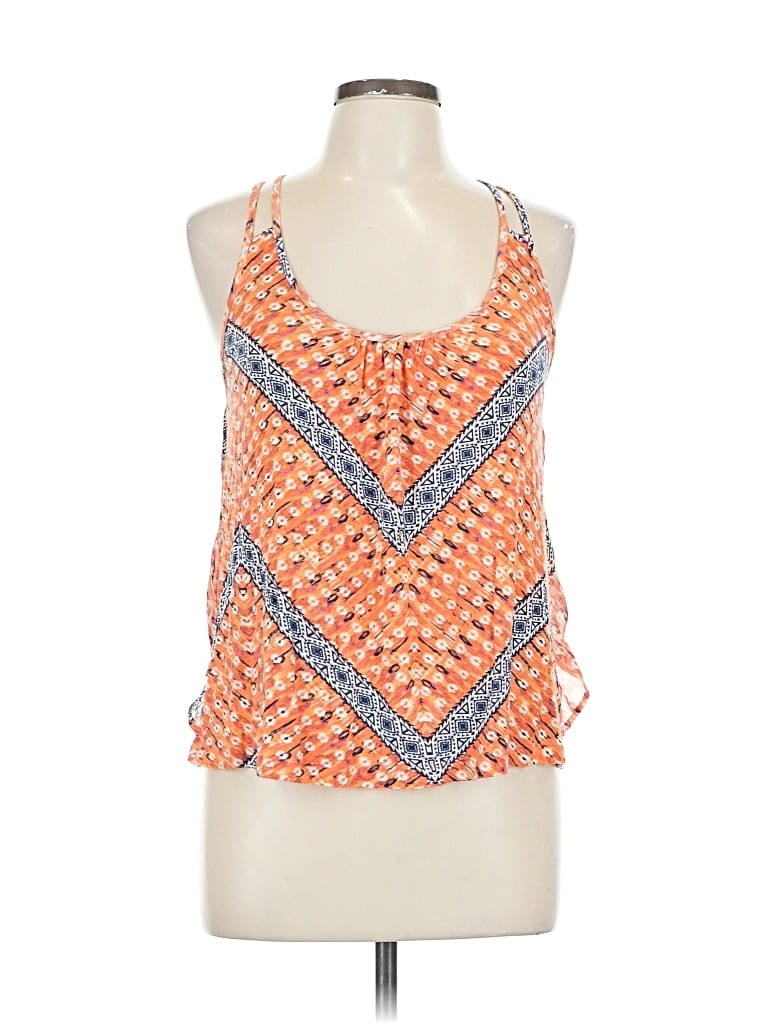 Pre-owned Candies Candie's Tank Top Orange Halter Neckline Tops