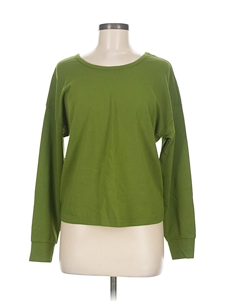 Click to view more detailed imagery on our partner's website Pre-owned Cabi Long Sleeve Top Green Boatneck Tops