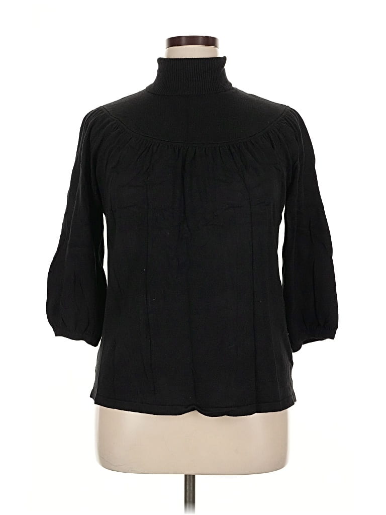 Pre-owned Style & Co Turtleneck Sweater In Black