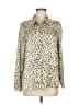 Zara Animal Print Ivory Long Sleeve Blouse Size M - photo 1