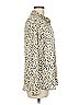 Zara Animal Print Ivory Long Sleeve Blouse Size M - photo 4