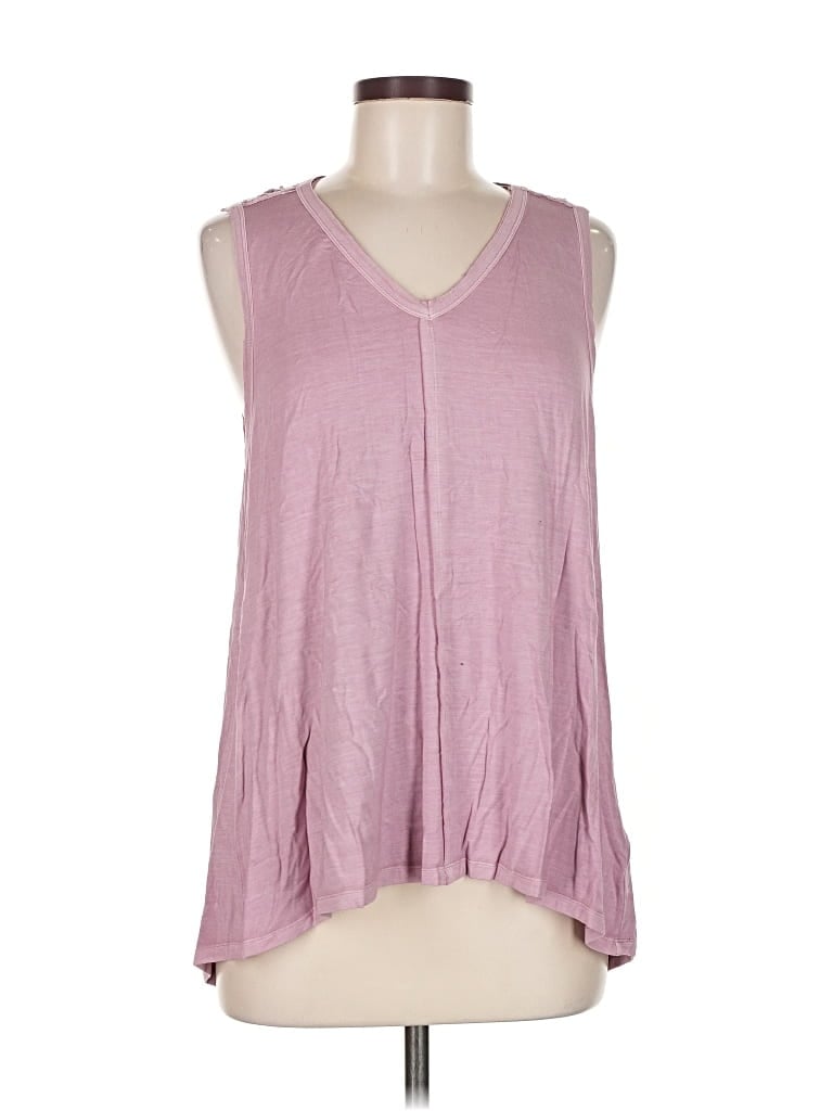 Pre-owned Dear John Sleeveless Top Pink V Neck Tops