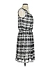AGB 100% Polyester Plaid Gray Casual Dress Size S - photo 4