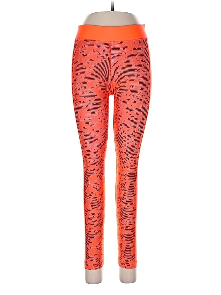 Pre-owned Under Armour Active Pants In Orange
