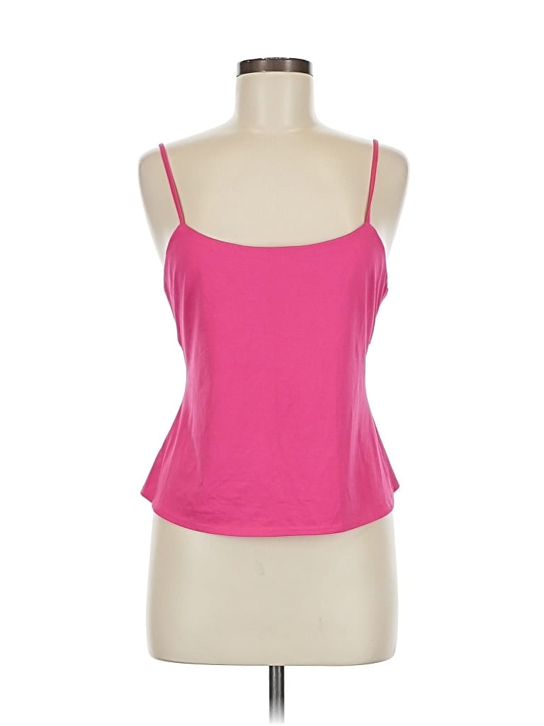 Pre-owned Josie Natori Tank Top Pink Strapless Neckline Tops