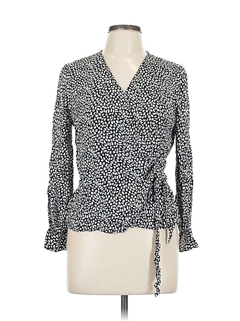 Click to view more detailed imagery on our partner's website Pre-owned Talbots Long Sleeve Polo Shirt In Silver