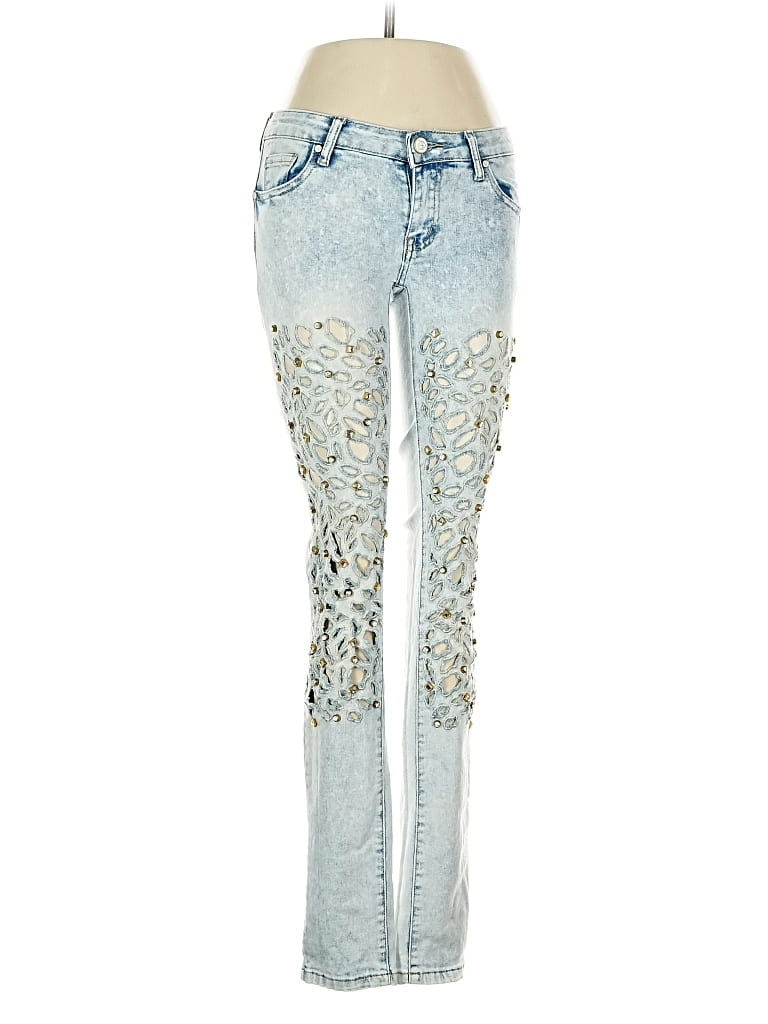 Pre-owned Nina Carter Jeans In Blue