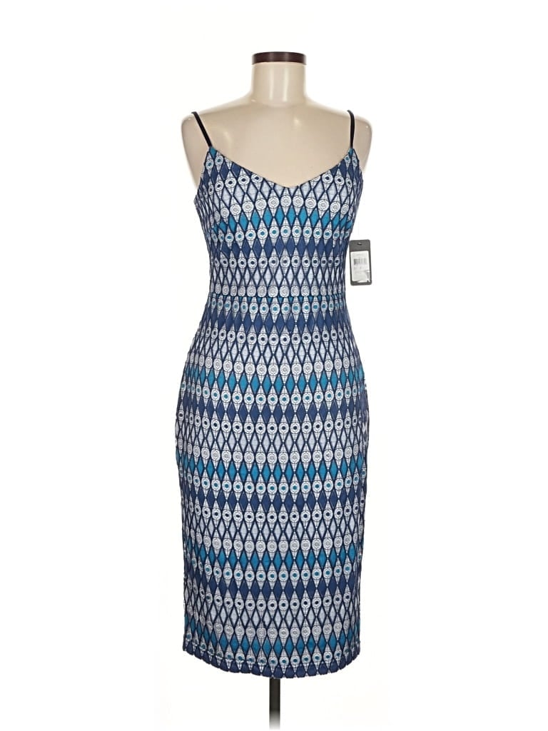 Pre-owned Guess Cocktail Dress In Blue