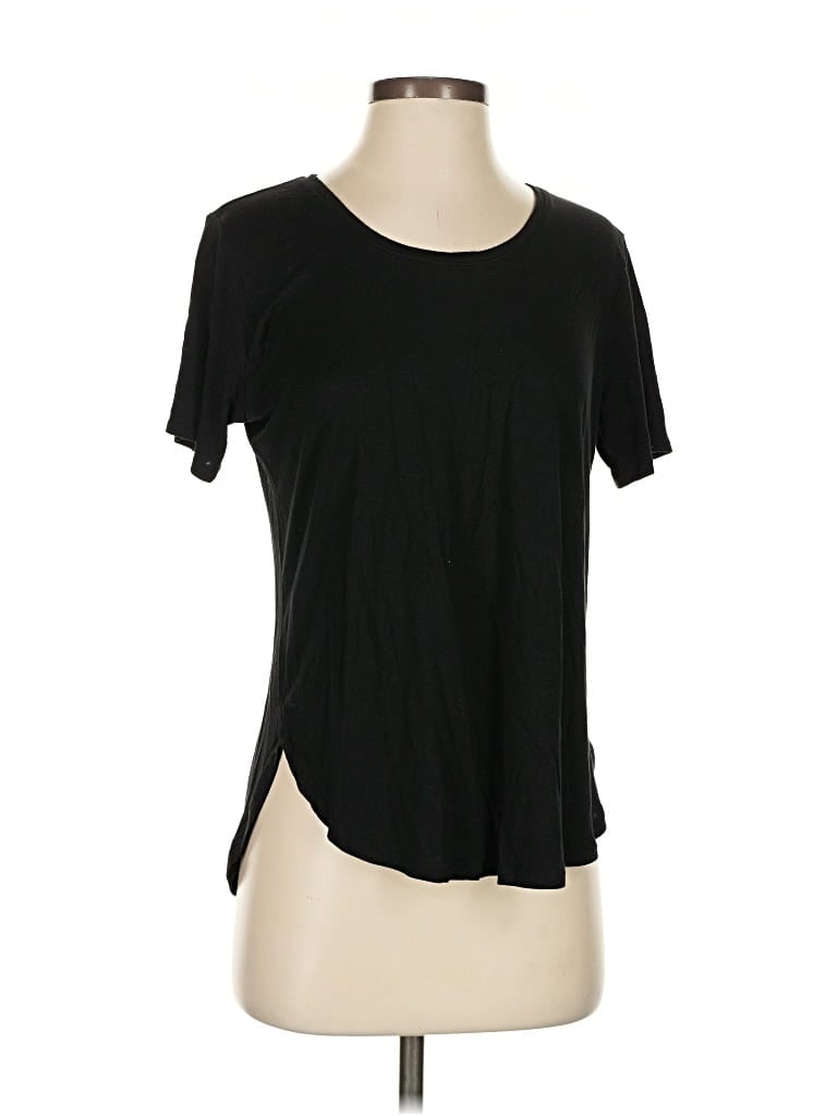 Pre-owned H&m Short Sleeve T-shirt In Black
