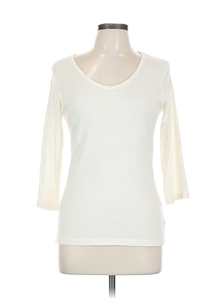 Pre-owned Orvis 3/4 Sleeve T-shirt In White