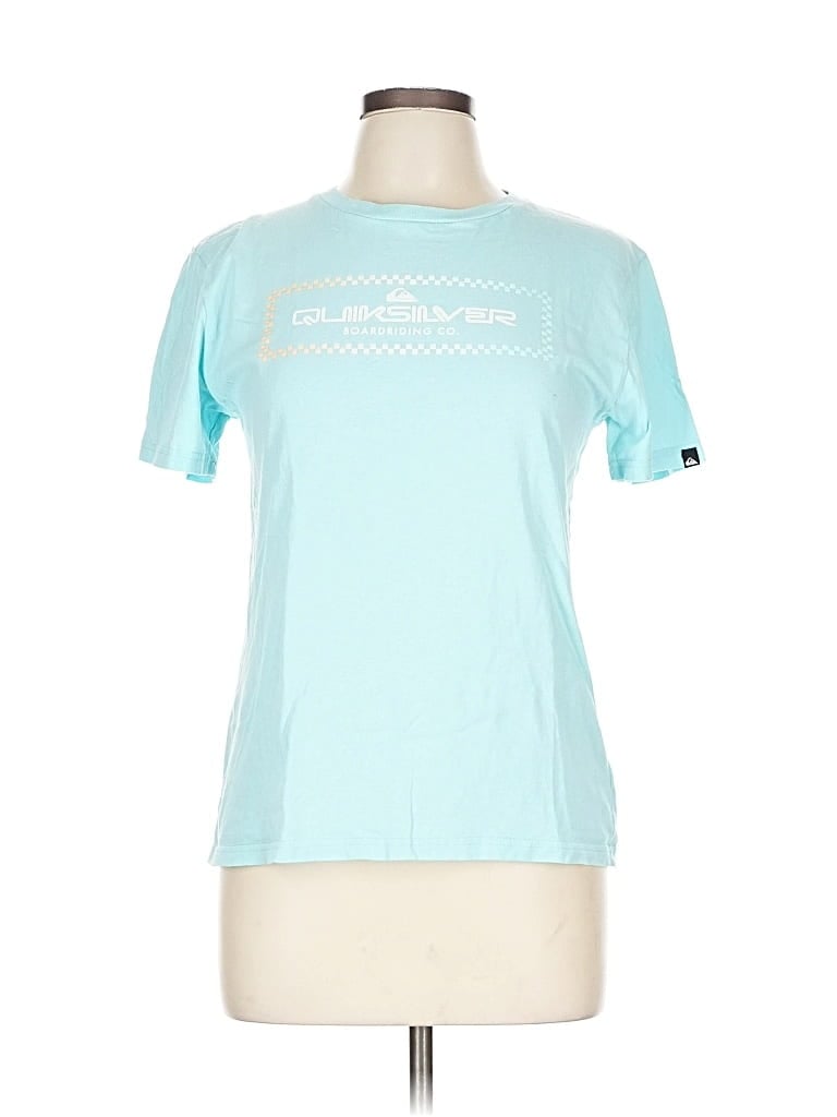 Pre-owned Quiksilver Short Sleeve T-shirt In Blue