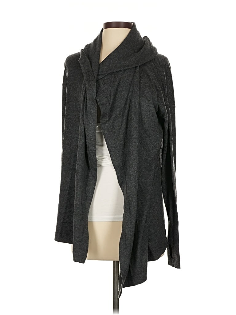 Pre-owned Eddie Bauer Cardigan Sweater In Gray