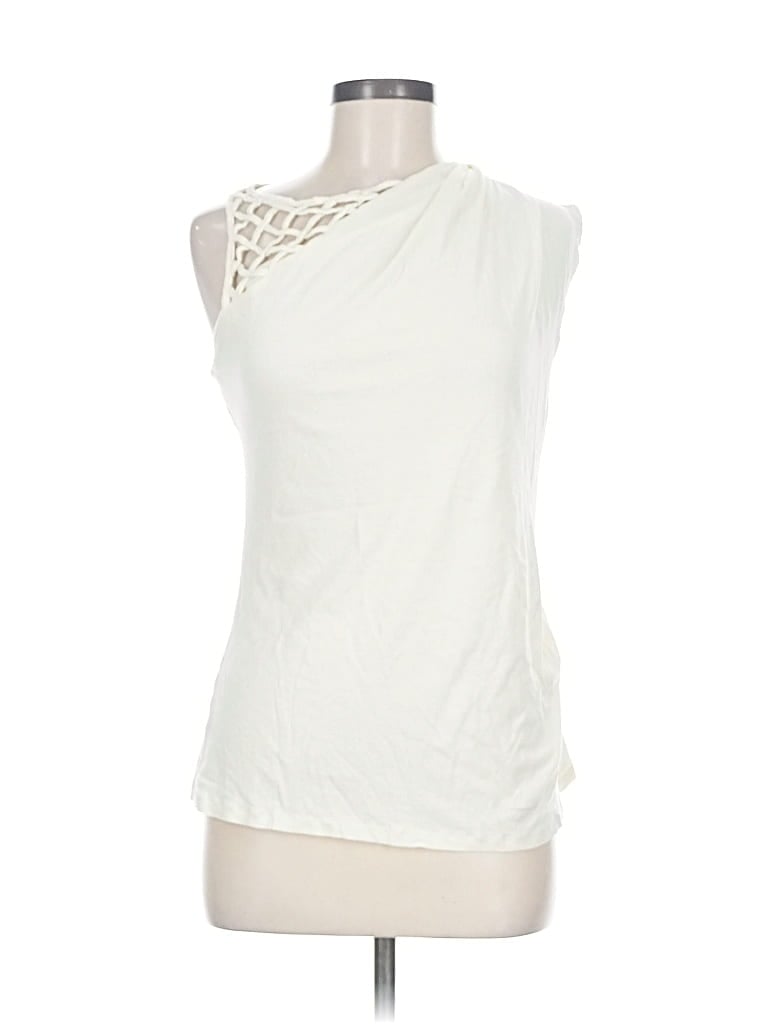 Pre-owned Vanessa Virginia Sleeveless T-shirt In White