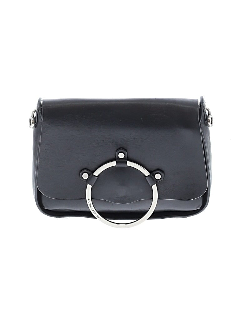 Pre-owned Rebecca Minkoff Leather Shoulder Bag In Black