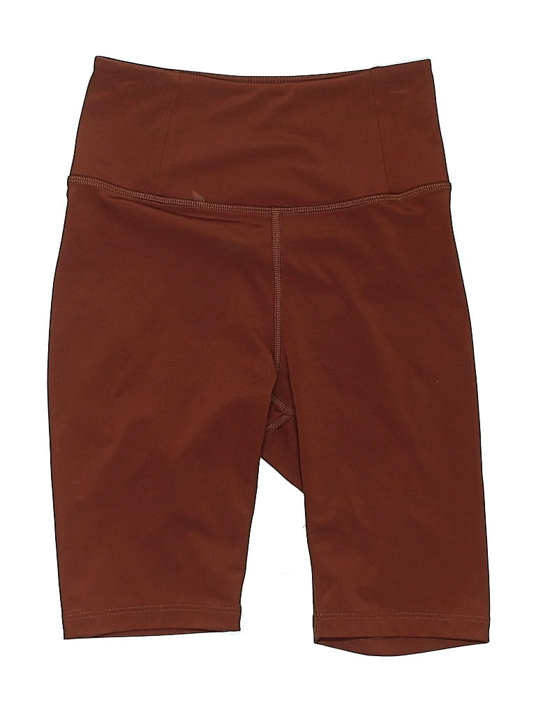 Pre-owned Girlfriend Collective Athletic Shorts In Brown