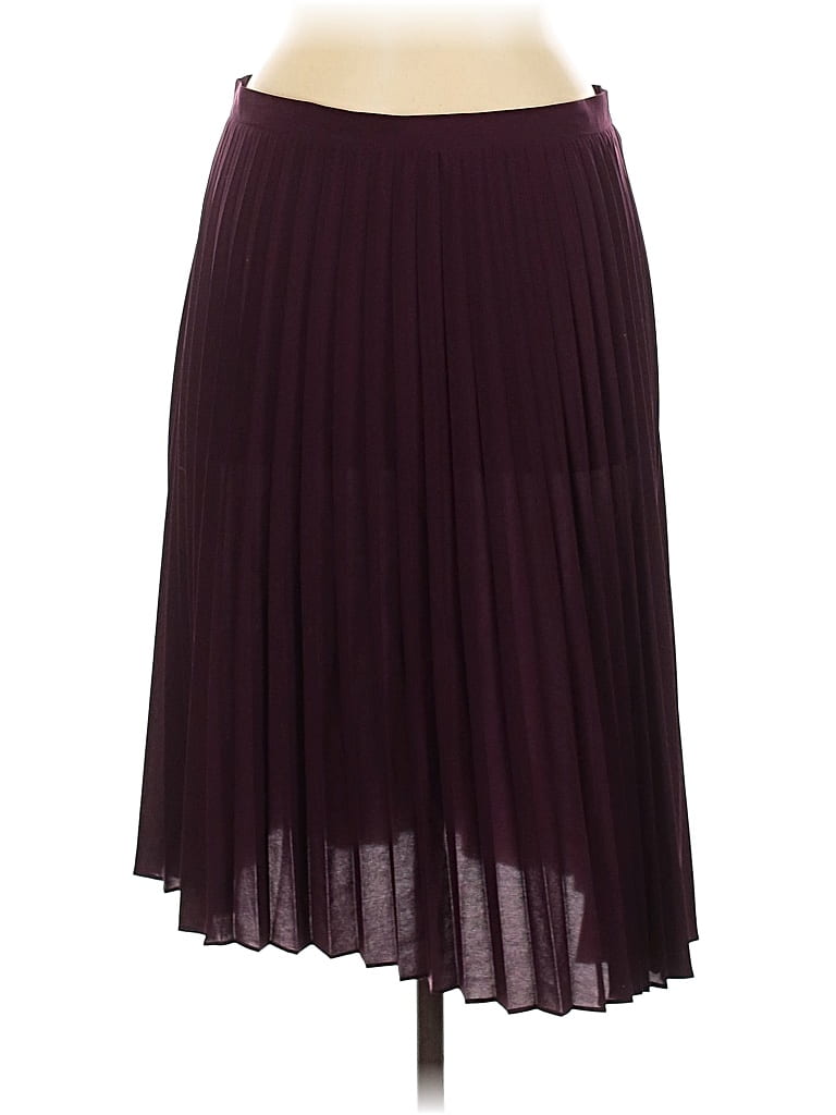 Pre-owned Calvin Klein Formal Skirt In Burgundy