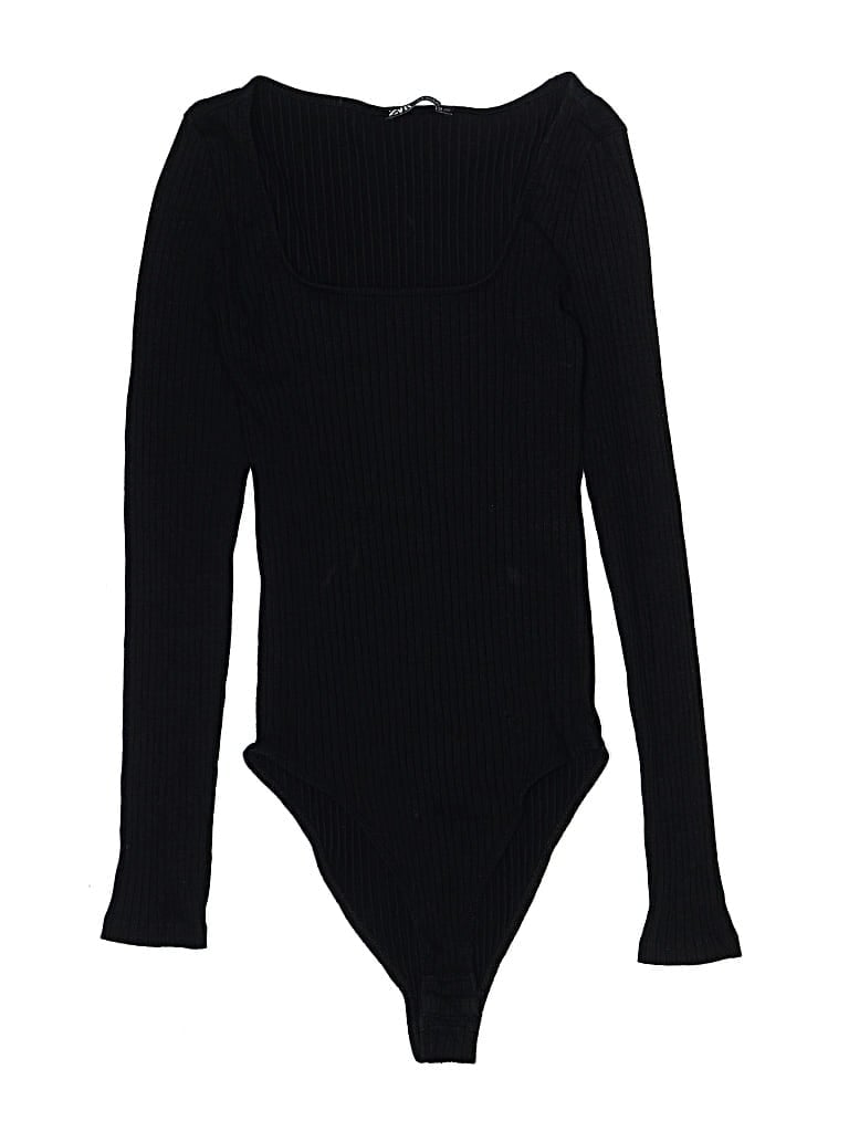 Pre-owned Zara Bodysuit In Black