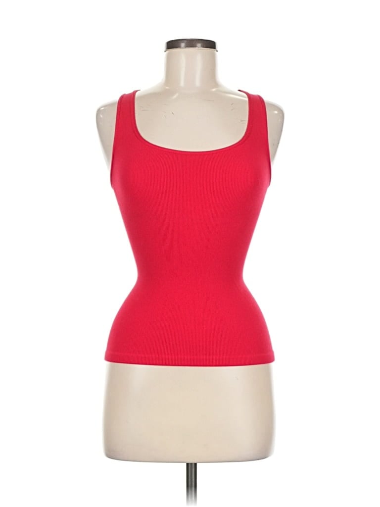 Pre-owned Assorted Brands Tank Top Red Strapless Neckline Tops