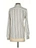 Ann Taylor LOFT 100% Polyester Print Ivory Long Sleeve Blouse Size XS - photo 2