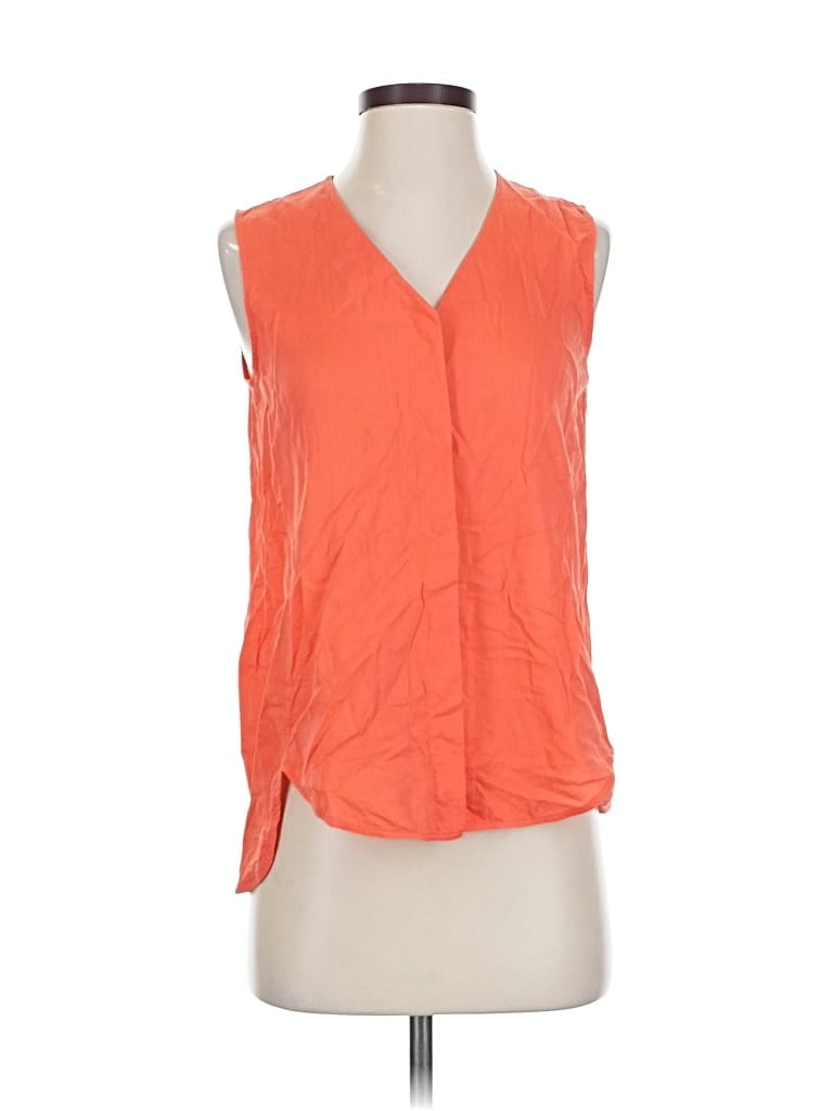 THEORY Pre-owned Sleeveless Blouse In Orange