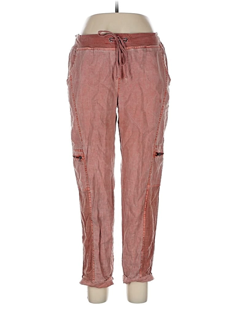 Pre-owned Xcvi Linen Pants In Pink