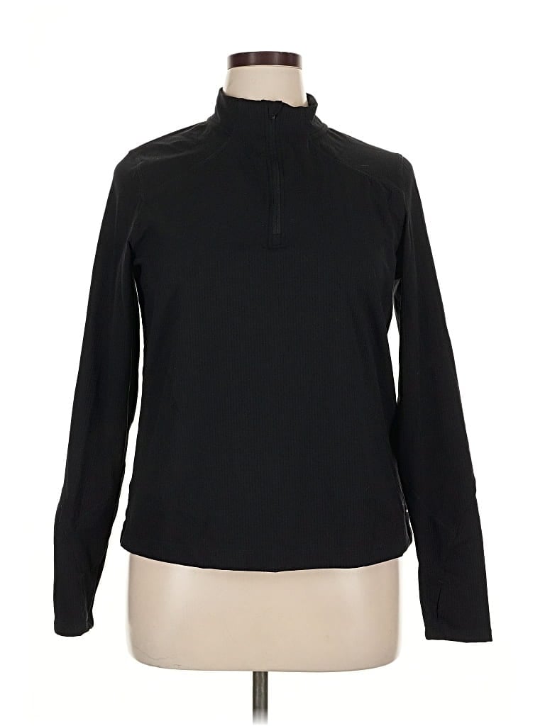 Pre-owned Mondetta Long Sleeve Turtleneck In Black