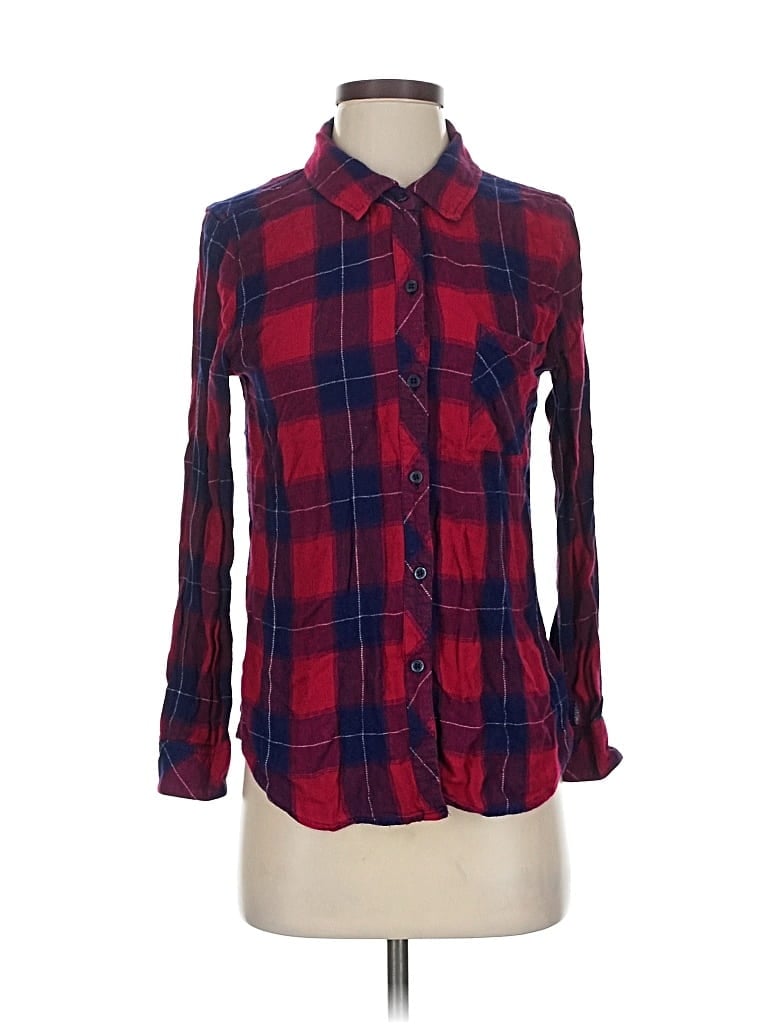 Pre-owned Rails Long Sleeve Button Down Shirt In Red