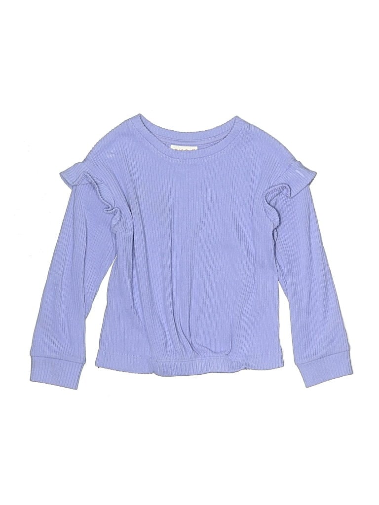 Pre-owned Cat & Jack Kids' Pullover Sweater In Purple