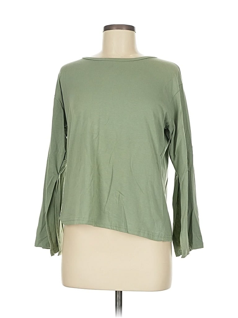 Pre-owned Assorted Brands 3/4 Sleeve T-shirt In Green