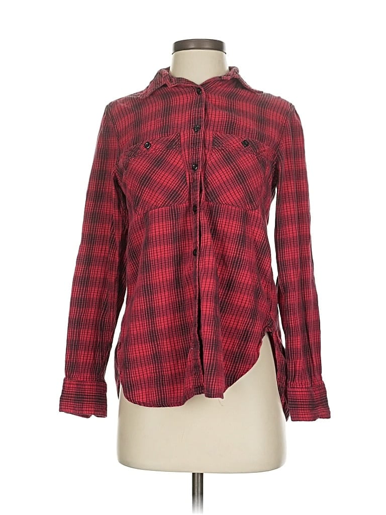 Pre-owned Polo Ralph Lauren Long Sleeve Blouse In Red