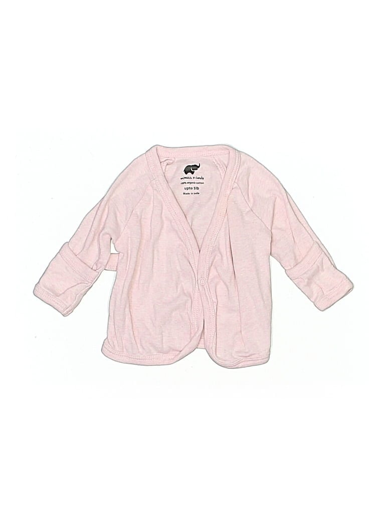 Pre-owned Monica + Andy Babies' Cardigan Sweater In Pink