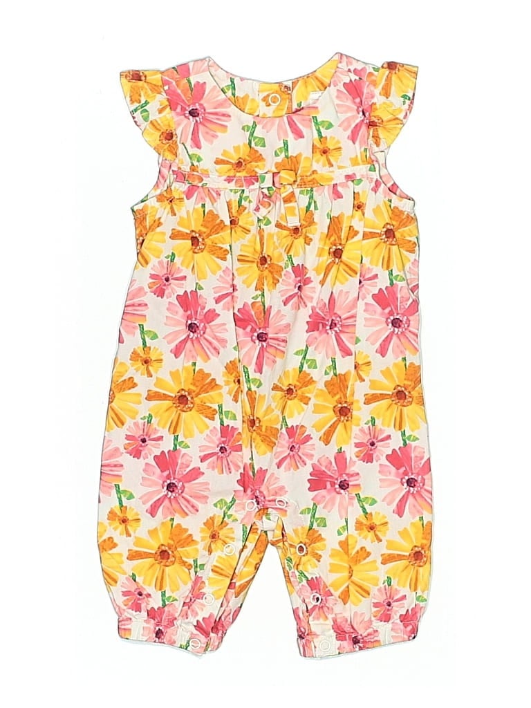 Pre-owned Gymboree Babies' Short Sleeve Onesie In Yellow