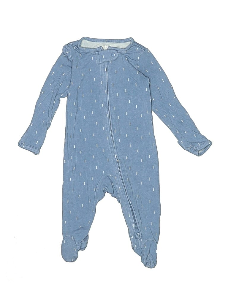Pre-owned Just One You Made By Carter's Babies' Long Sleeve Onesie In Blue