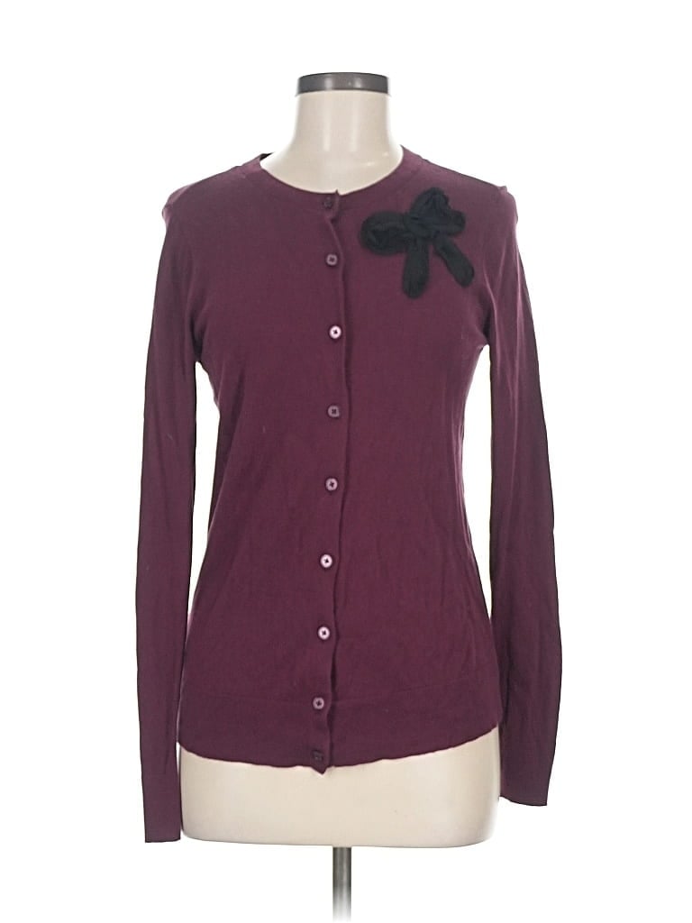 Pre-owned Ann Taylor Loft Outlet Cardigan Sweater In Purple