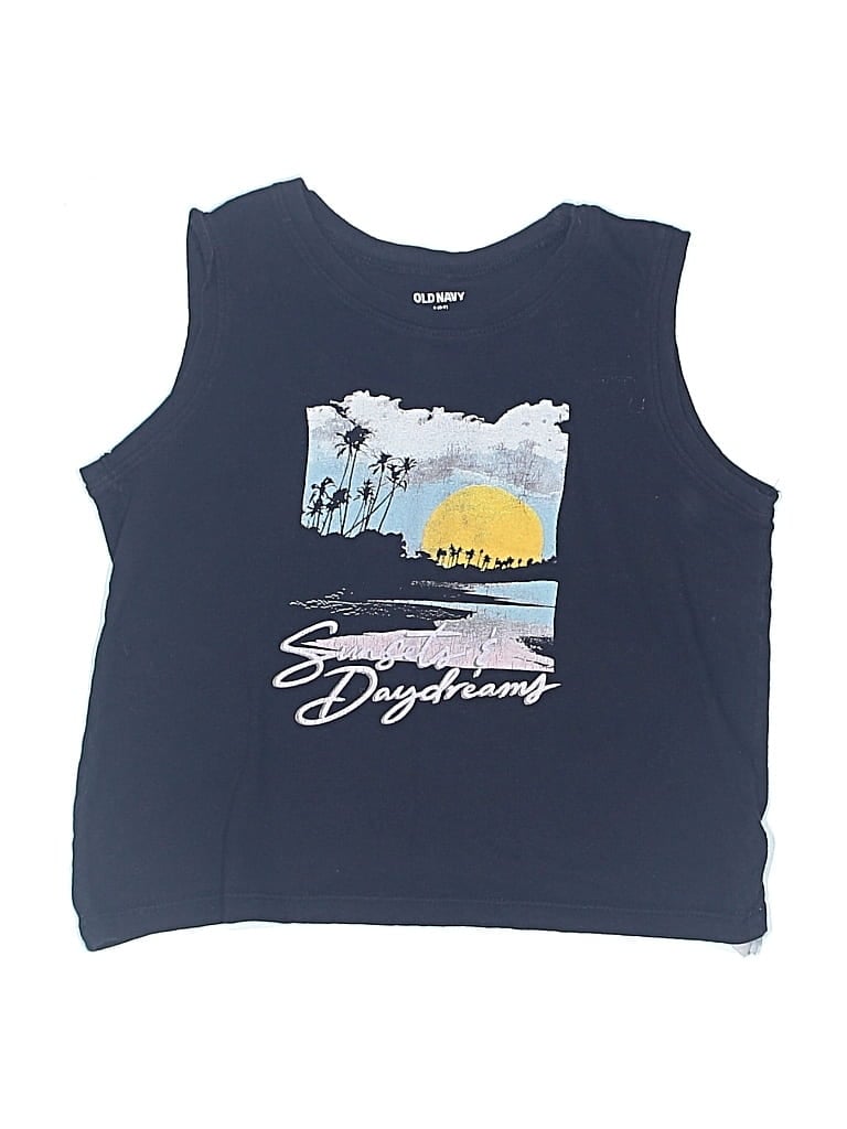 OLD NAVY Pre-owned Kids' Sleeveless T-shirt In Blue