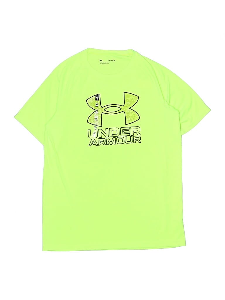 Click to view more detailed imagery on our partner's website Pre-owned Under Armour Kids' Active T-shirt In Green