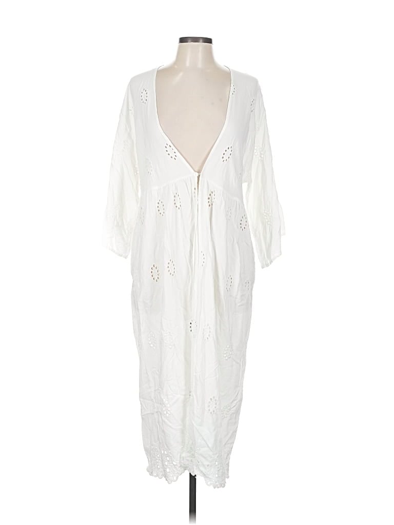 Pre-owned Walmart Casual Dress In White