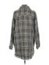 Forever 21 Plaid Gray Coat Size S - photo 2