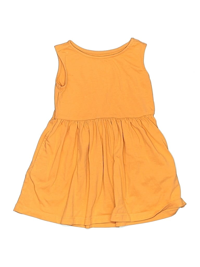 Pre-owned Primary Clothing Kids' Dress In Yellow