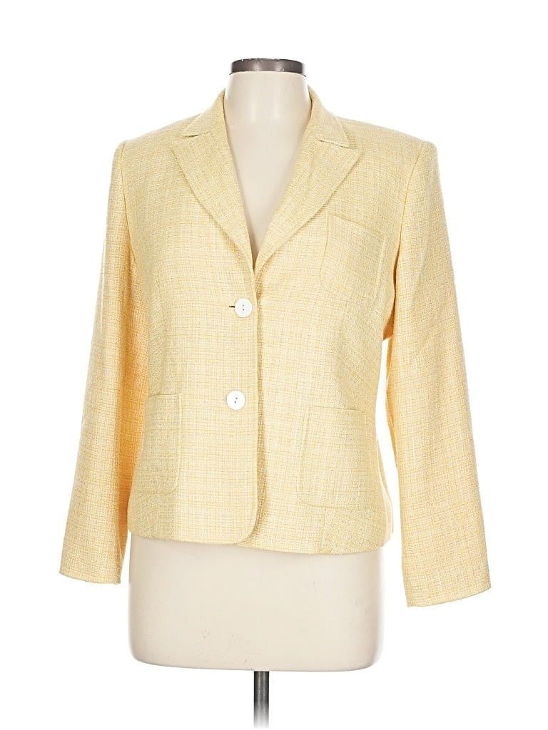 Click to view more detailed imagery on our partner's website Pre-owned Talbots Blazer Jacket In Yellow