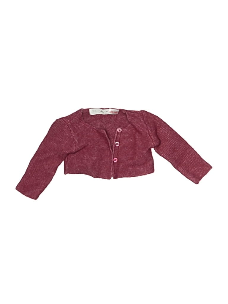 Click to view more detailed imagery on our partner's website Pre-owned Zara Babies' Cardigan Sweater In Burgundy