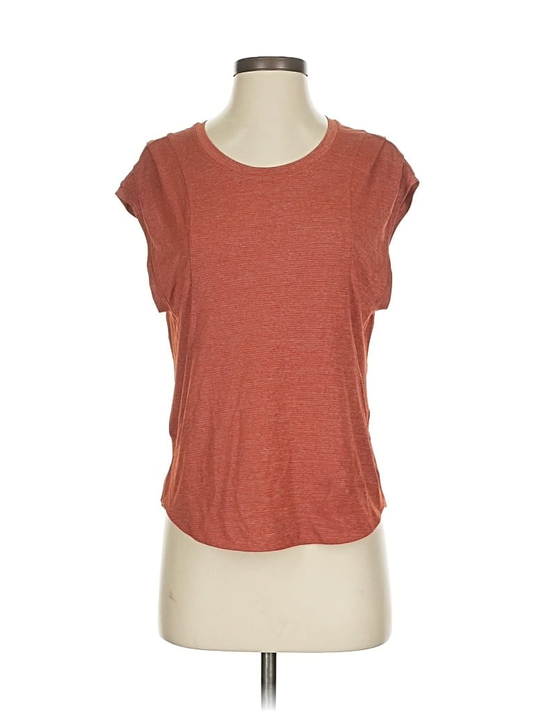 Pre-owned Lululemon Athletica Short Sleeve T-shirt In Brown